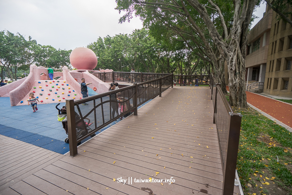 【溪生態休閒公園北】板橋親子景點溜滑梯章魚造型
