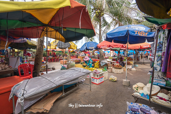 柬埔寨景點推薦-白馬市螃蟹海鮮市場【kep Beach Crab market】