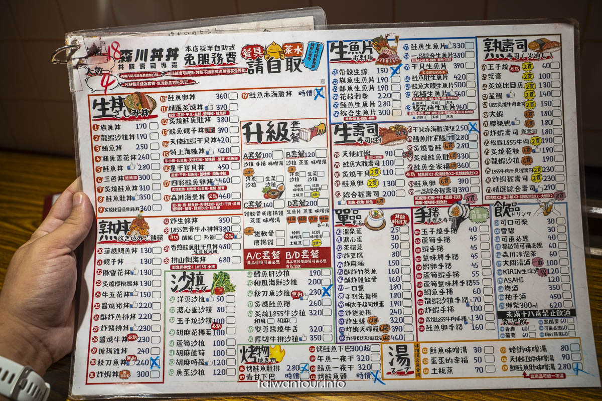 【森川丼丼嘉義店】東區日式料理推薦.生魚片.丼飯.訂位電話